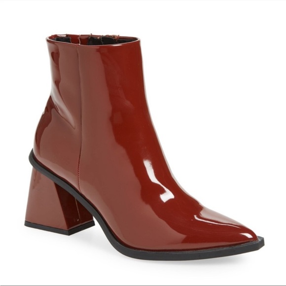Nordstrom Shoes - NEW! BP Loren Pointed Red Maroon Bootie Dale Patent